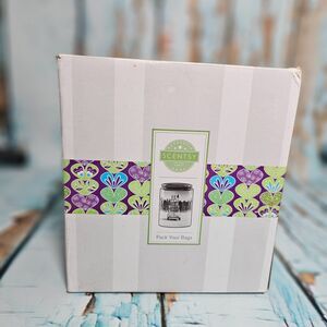 Scentsy Pack Your Bags Warmer - Tropical Design for Vacation Vibes & Refreshing